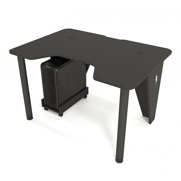 

Геймерский игровой стол ZEUS™ IVAR-1400, черный/черный