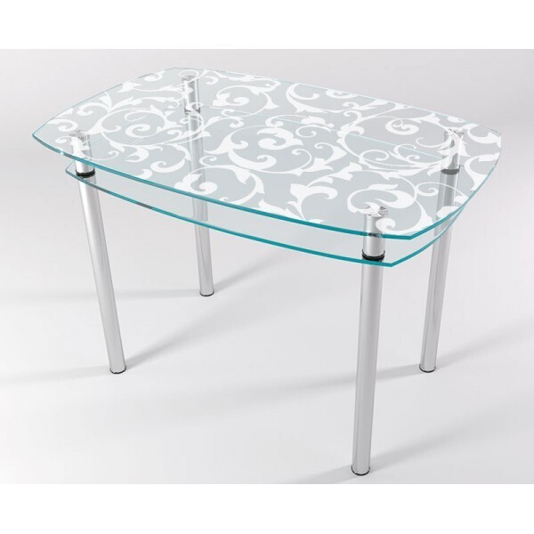 

Стол стеклянный "Jam" Ажур KT-01 100х60 см (усиленные ножки)