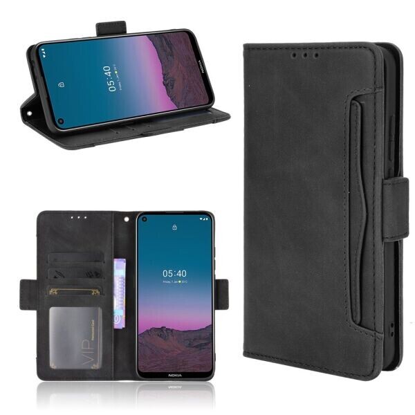 

Чехол Deexe Wallet Stand для Nokia 5.4 - Black