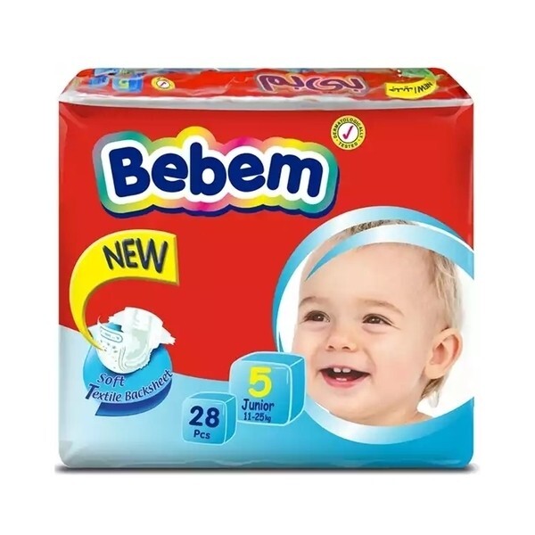

Подгузники Bebem 5 (11-25), 28 шт.
