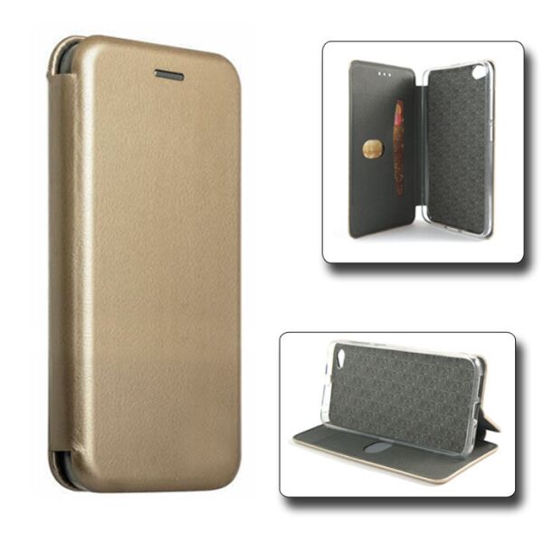 

Чехол-книжка Book Case для Xiaomi Redmi Go Золотистый