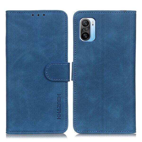 

Чехол-книжка KHAZNEH Retro Wallet для Xiaomi Poco F3 / Redmi K40 / Redmi K40 Pro - Blue