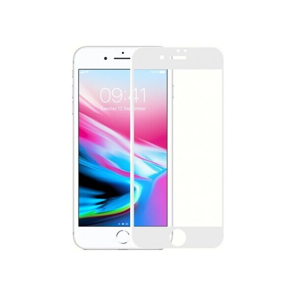 

Защитное стекло 5D на весь экран для iPhone 6/7/8/6 Plus/7 Plus/8 Plus Белое