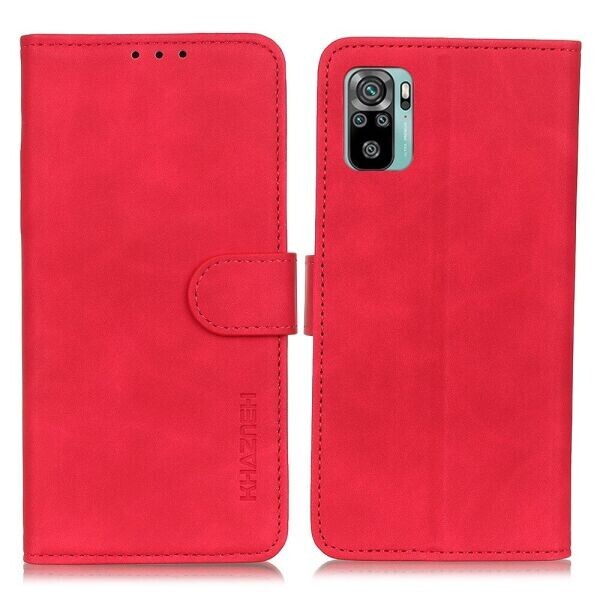 

Чехол-книжка KHAZNEH Retro Wallet для Xiaomi Redmi Note 10 / Note 10S - Red