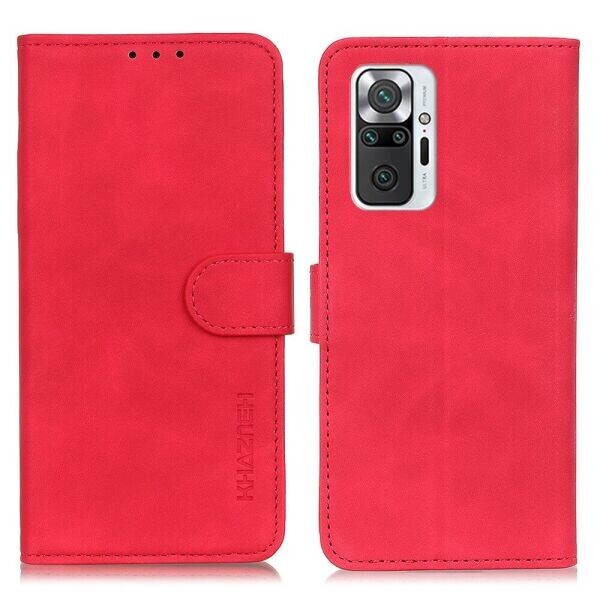

Чехол-книжка KHAZNEH Retro Wallet для Xiaomi Redmi Note 10 Pro - Red