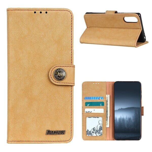 

Чехол-книжка KHAZNEH Retro Wallet для Samsung Galaxy A02 (A022) - Khaki