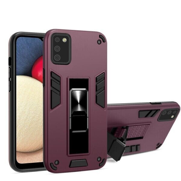 

Защитный чехол Deexe Armor Hybrid для Samsung Galaxy A02s (A025) - Dark Purple
