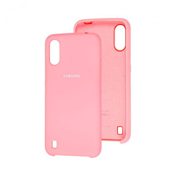 

Чехол-накладка Silicone Case Hifrend для Samsung Galaxy A01 (A115) Розовый