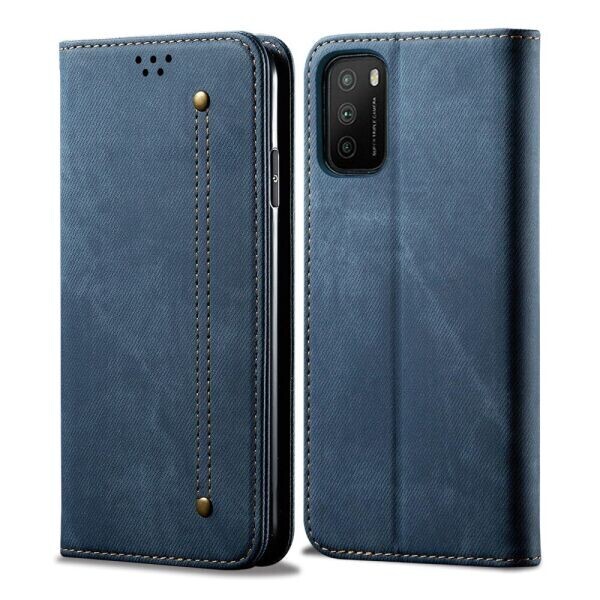 

Защитный чехол UniCase Jeans Wallet для Xiaomi Poco M3 - Blue