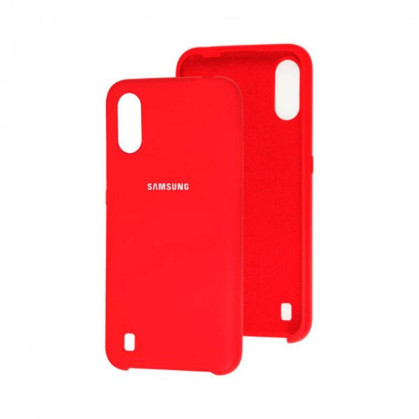 

Чехол-накладка Silicone Case Hifrend для Samsung Galaxy A01 (A115) Красный