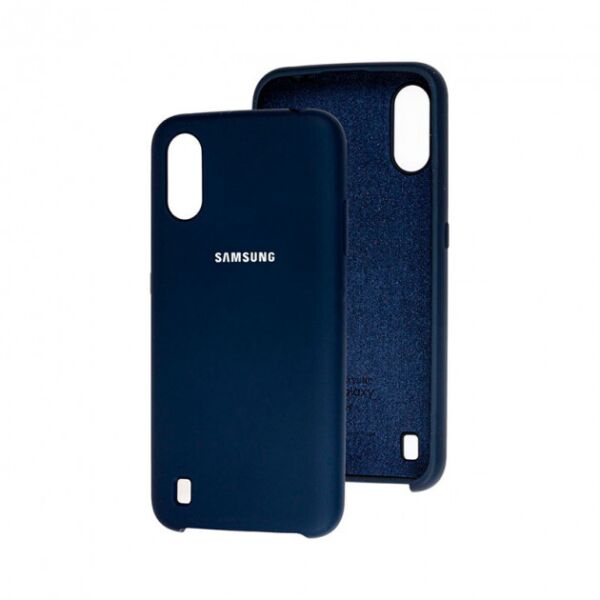 

Чехол-накладка Silicone Case Hifrend для Samsung Galaxy A01 (A115) Navy Blue