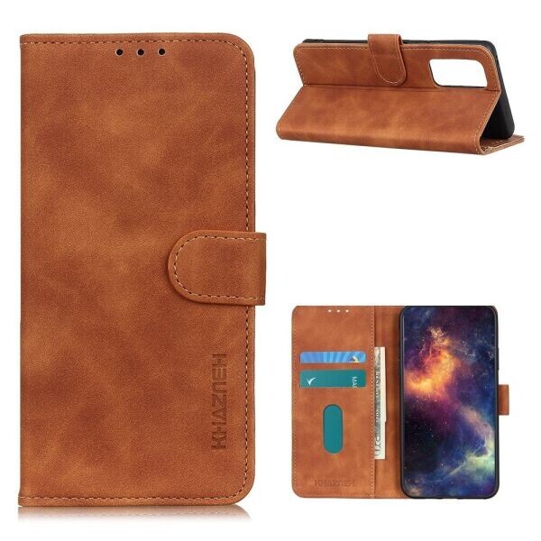 

Чехол-книжка KHAZNEH Retro Wallet для OnePlus 9 - Brown
