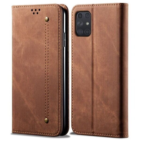 

Чехол-книжка UniCase Jeans Wallet для Samsung Galaxy A72 (А725) - Brown