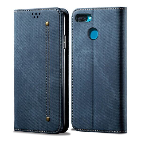 

Чехол-книжка UniCase Jeans Wallet для OPPO A12 - Blue