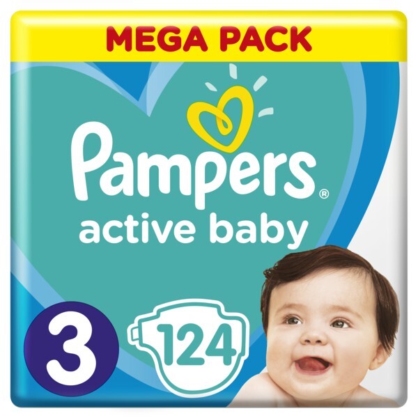 

Подгузники Pampers Active Baby 3 (6-10 кг), 124 шт.