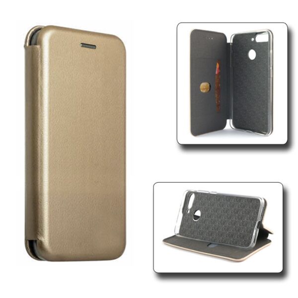 

Чехол-книжка Book Case для Huawei Y7 2018 Prime Золотистый
