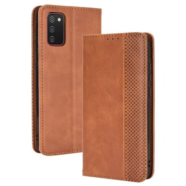 

Чехол Deexe Retro Style для Samsung Galaxy A02s (A025) - Brown