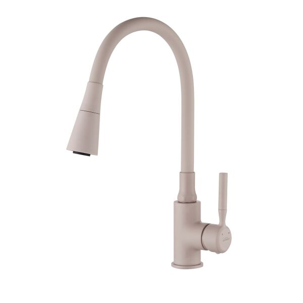 

Смеситель для кухни с гибким изливом, Invena Hula Plus, кофейный, BZ-85-P03