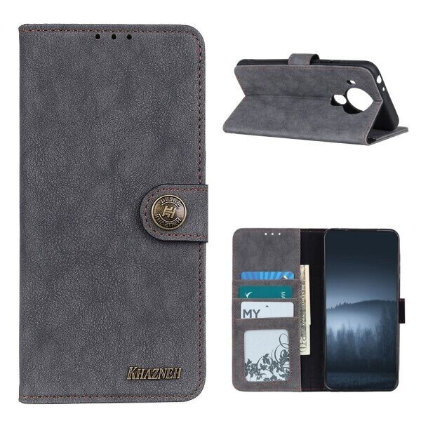 

Чехол-книжка KHAZNEH Wallet Cover для Nokia 5.4 - Black