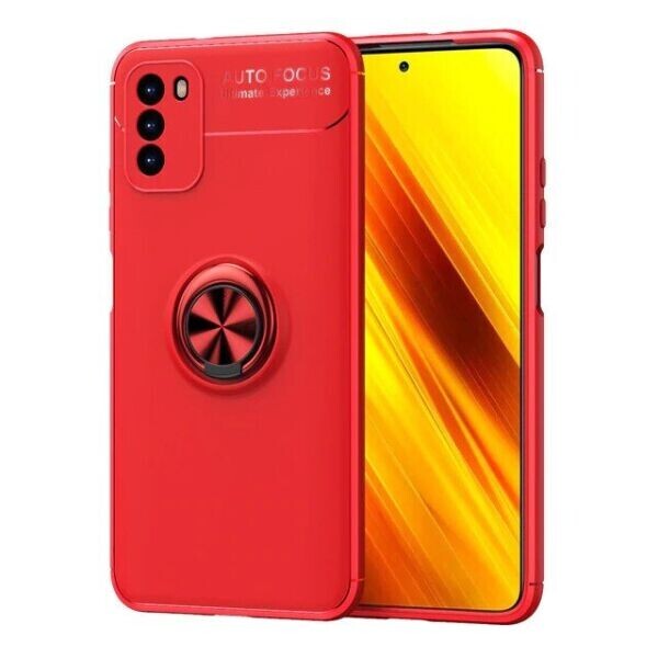 

Защитный чехол UniCase Magnetic Ring для Xiaomi Poco M3 - Red