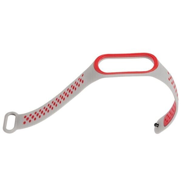 

Ремешок Deexe Dot Color для Xiaomi Mi Band 3 - Grey/Red