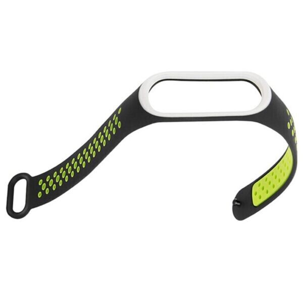 

Ремешок Deexe Dot Color для Xiaomi Mi Band 3 - Black/Green