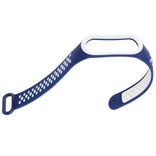 

Ремешок Deexe Dot Color для Xiaomi Mi Band 3 - Blue / White