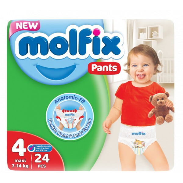 

Подгузники-трусики Molfix 4 (7-14 кг), 24 шт.