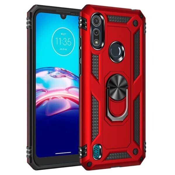 

Защитный чехол Deexe Armor Case для Motorola Moto E6S - Red