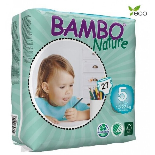 

Эко Подгузники Bambo Nature 5 (12-22 кг), 27 шт.