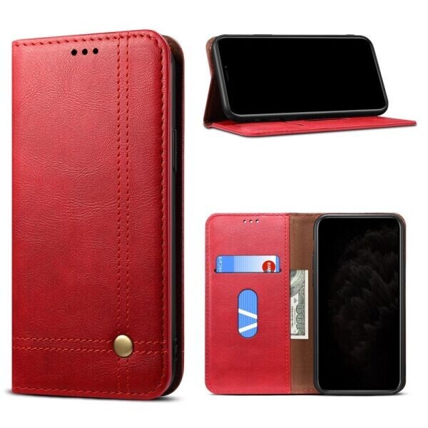 

Чехол-книжка Deexe Retro Book для Xiaomi Poco M3 - Red