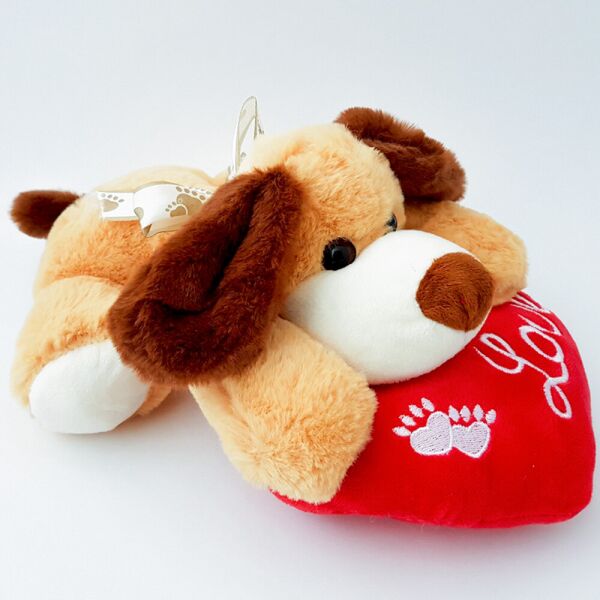 

Мягкая игрушка Собака с сердцем Сонечко 25 см (158025)