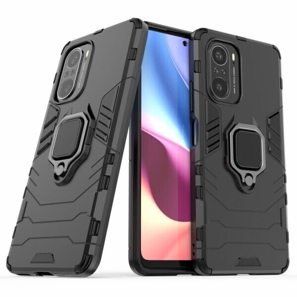 

Защитный чехол Deexe Hybrid Case для Xiaomi Poco F3 / Redmi K40 / Redmi K40 Pro - Black