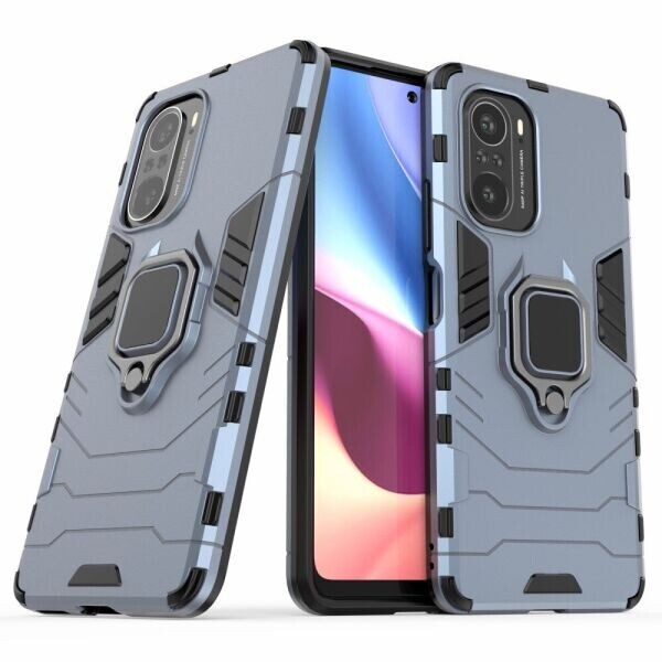 

Защитный чехол Deexe Hybrid Case для Xiaomi Poco F3 / Redmi K40 / Redmi K40 Pro - Blue