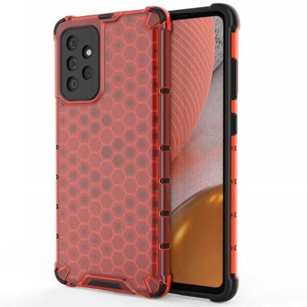 

Защитный чехол Deexe Honeycomb Series для Samsung Galaxy A72 (А725) - Red