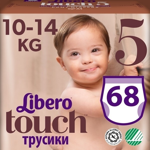 

Набор подгузников-трусиков Libero Touch Pants 5 (10-14 кг), 68 шт. (2 уп. по 34 шт.)