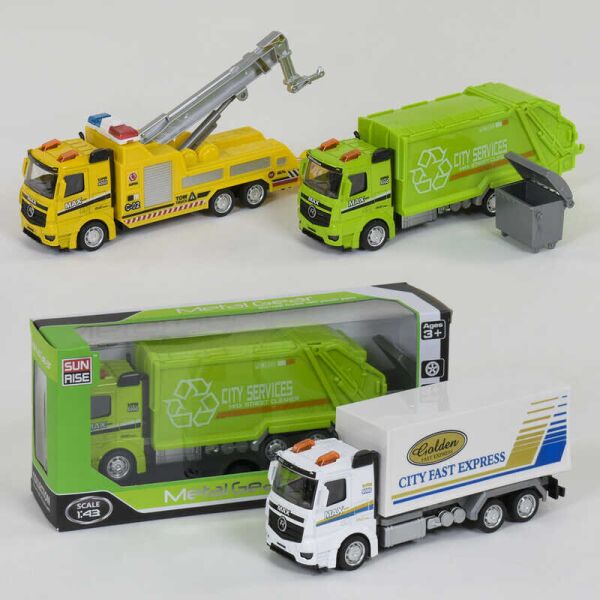 

Спецтехника металлопластик SR 60001-5 (96/2) 3 вида, инерция, в коробке