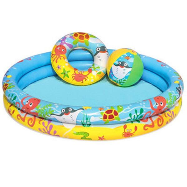 

Бассейн детский +Круг+Мяч BestWay Play Pool 122 х 20 см (51124)