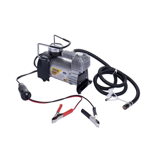 

Компрессор "Ураган" КА-У12050 150psi/ 15Amp /40л /прикур. +переходник