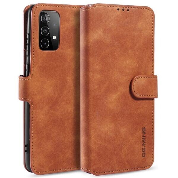 

Чехол DG.MING Retro Style для Samsung Galaxy A52 (A525) - Brown