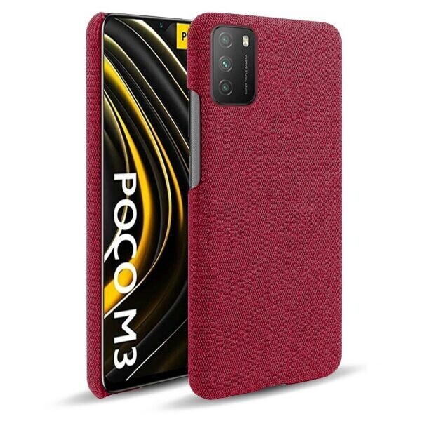 

Защитный чехол KSQ Cloth Style для Xiaomi Poco M3 - Red