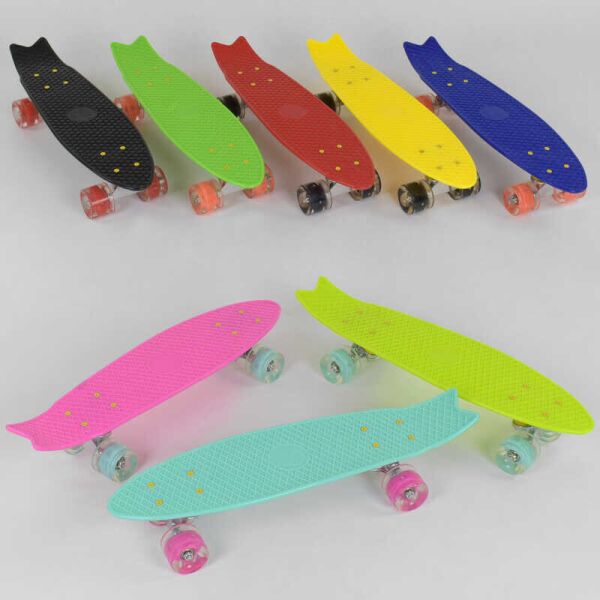 

Скейт Пенни борд F 90850 (8) Best Board, СВЕТ, доска=58см, колёса PU d=6см, 8 цветов, ВЫДАЁМ ТОЛЬКО ЯЩИКОМ