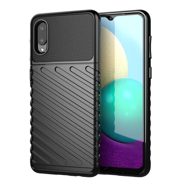 

Защитный чехол Deexe Thunder Series для Samsung Galaxy A02 - Black