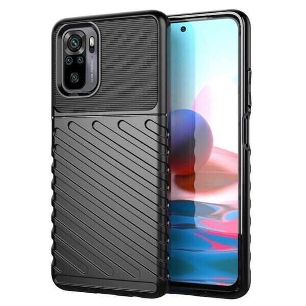 

Защитный чехол Deexe Thunder Series для Xiaomi Redmi Note 10 / Note 10S - Black