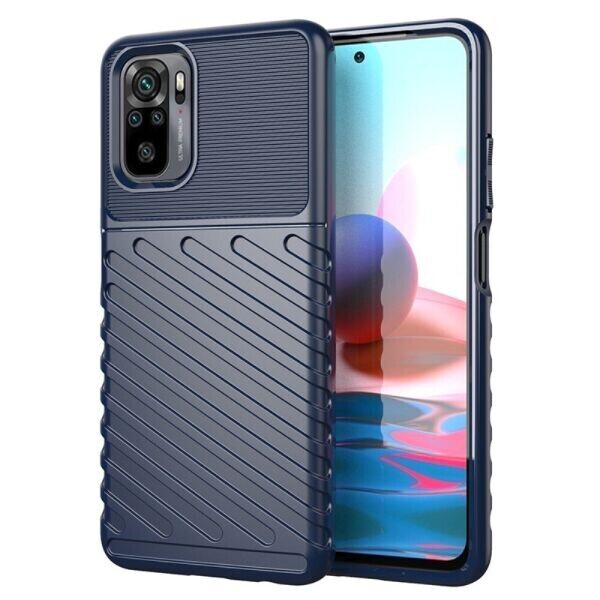 

Защитный чехол Deexe Thunder Series для Xiaomi Redmi Note 10 / Note 10S - Blue