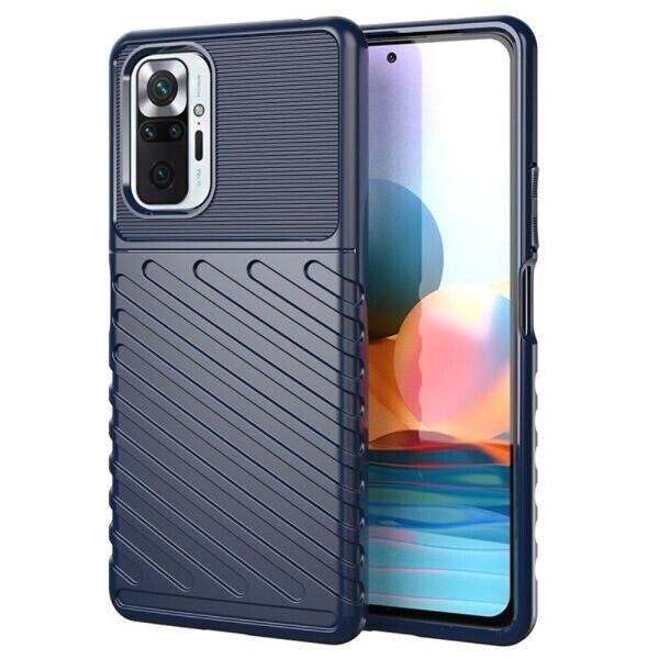 

Защитный чехол Deexe Thunder Series для Xiaomi Redmi Note 10 Pro - Blue