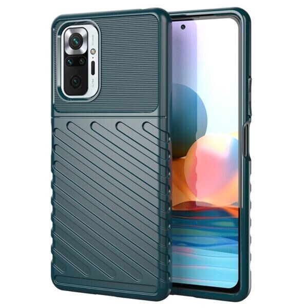 

Защитный чехол Deexe Thunder Series для Xiaomi Redmi Note 10 Pro - Green