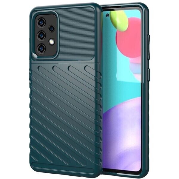 

Защитный чехол Deexe Thunder Series для Samsung Galaxy A52 (A525) - Green