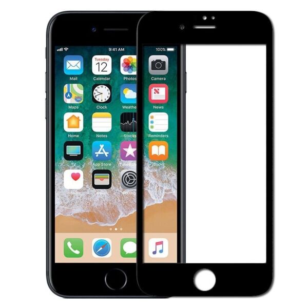 

Защитное стекло 5D на весь экран для iPhone 6/7/8/SE 2020/6 Plus/7 Plus/8 Plus Черное