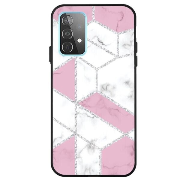 

Защитный чехол Deexe Marble Series для Samsung Galaxy A72 (А725) - White / Pink